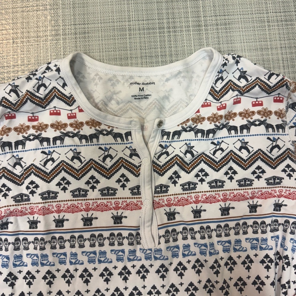 Roller Rabbit Pajamas M - Picture 3 of 6